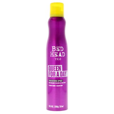 TIGI Bed Head Texture Spray, Queen For A Day Volume, 10.5 oz, Hair Thickening for Fine Hair, Alcohol Free, Berry Scent