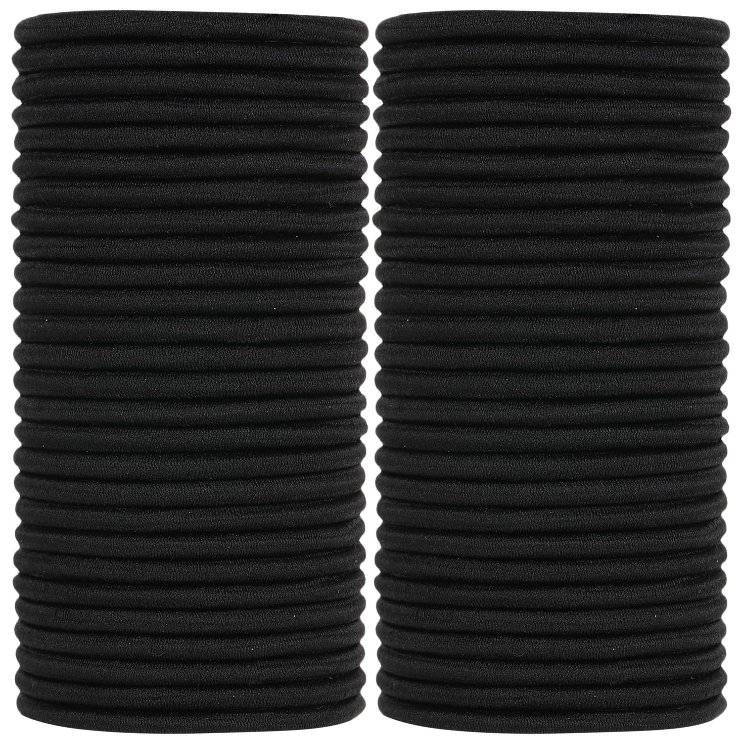 ADRIONE Black Hair Ties No damage 280 Pack, 4MM Hair Bands for Women&#39;s Hair Elastic Ponytail Holders No Damage Hair Ties Elastic Hair Ties Bulk Hair Ties for Women Pony Tails Hair Ties for Thick Hair