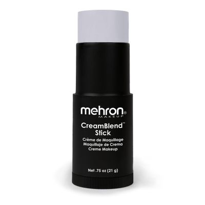 Mehron Makeup CreamBlend Stick | Face Paint, Body Paint, &amp; Foundation Cream Makeup | Body Paint Stick Perfect for Halloween Makeup .75 oz (21 g) (Light Grey)