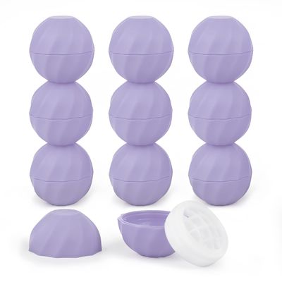 LONGWAY 0.24Oz (7ml) Empty Lip Balm Sphere Containers | Screw Cap Lipstick TubesChapstick TubesChapstick Holder for Lip Gloss &amp; BPA FREE (Pack of 10 (Light Purple)
