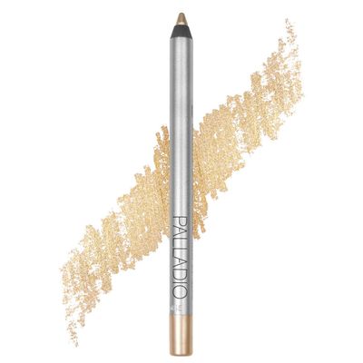 Palladio Precision Eyeliner, Silicone Based, Rich Pigment, Gentle Application, Dramatic Smoky Effect to Soft Everyday Wear, Sensitive Eyelids, Sets Itself, Can be Sharpened, Champagne