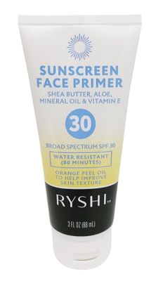 Ryshi Face Primer Sunscreen Lotion - SPF30, 3 fl oz