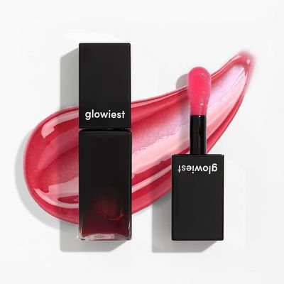 glowiest EFFORTLESS Glow Lip Oil 001 RED ROSE Hydrating, Nourishing, Plumping, Lip Stain, Moisturizing, Firming, Long Lasting | Non-Sticky Lip Gloss, Sheer, Lip Camellia Oil - 0.17oz