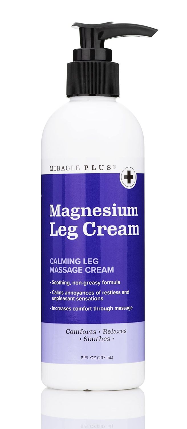 Miracle Plus Magnesium Cream For Leg Relief | Magnesium Lotion Calming Leg Cream Herbal Moisturizer Topical Body Butter Soothes  Calms Sensations, Itching, &amp; Shaking, 8 Oz