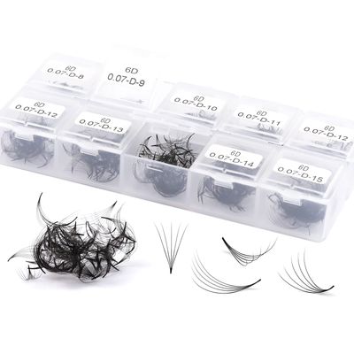Obeyalash1000Pcs Loose Premade Fans Eyelash Extensions 4D Handmade Pomade Lash Fans 0.07mm C Curl Loose Fans Lash Extensions 8-15mm Promade Fans Lash Extensions(4D-0.07 C Curl 8-15mm)