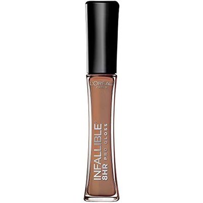 LOreal Paris Makeup Infallible 8 Hour Hydrating Lip Gloss, Dulce De Leche, 0.21 Fl Oz