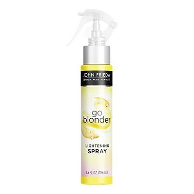 John Frieda Go Blonder Lightening Spray, Controlled Hair Lightener to Gradually Lighten Hair, with Citrus and Chamomile BlondMend Technology, 3.5 Oz