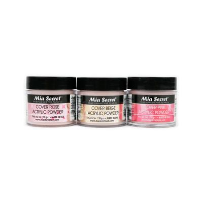 Mia Secret Cover Acrylic Powder 3 Piece Set - PinkBeigeRose 1 oz
