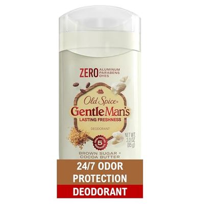 Old Spice GentleMan&#39;s Deodorant For Men, 247 Mineral Fortified Freshness, Aluminum Free, Brown Sugar &amp; Cocoa Butter Scent, 3.0 oz