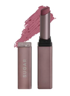 SUGAR Cosmetics Mettle Satin Lipstick - 02 Elizabeth (Rosy Cheeks Pink), Pink, 2.2 g Super Hydrating, Smoothens Fine Lines