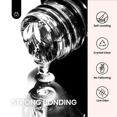 Beetles Gel Polish 5 In 1 Nail Glue and Builder Nail Gel 7 in 1 Builder Strengthener Gel Clear Building Gel Hard Gel for Nails Builder Extension, Uv LED Lamp Nail Gel Valentine's Day Gift for Women