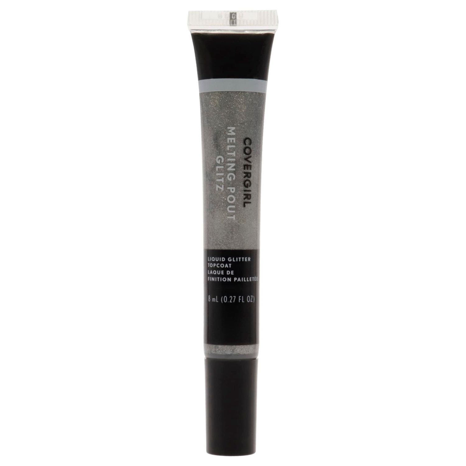 COVERGIRL Melting Pout Glitz Liquid Glitter Topcoat, Double Platinum, 0.02 Pound (packaging may vary)