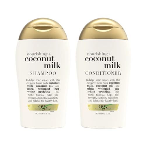 Ogx Nourishing Coconut Milk Shampoo &amp; Conditioner Travel Size - 3 Oz. Each