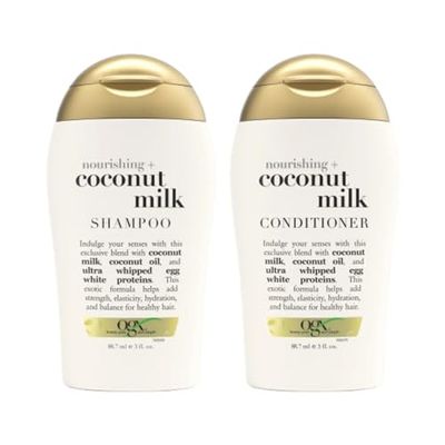 Ogx Nourishing Coconut Milk Shampoo &amp; Conditioner Travel Size - 3 Oz. Each