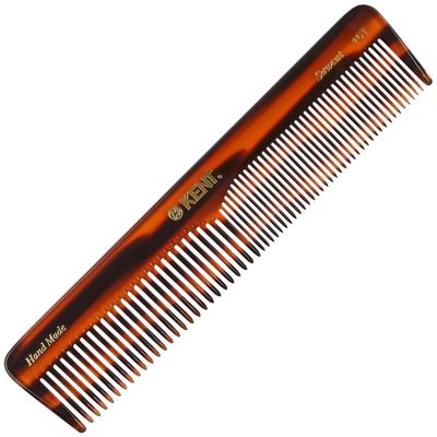 Kent 16T Fine Tooth Comb and Wide Tooth Comb for Hair, Kent Beard Comb and Mustache Comb for Hair Styling, Travel Comb Grooming for Men and Women