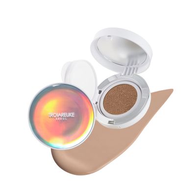 TROIAREUKE Seoul &quot;Bridal&quot; Cushion Foundation(#22, Yellow Beige), Korean Cushion Foundation, K-Beauty, Hydrating, Long-lasting, Lightweight, Natural Finish, Anti-Aging, Moisture, Whitening, SPF 50