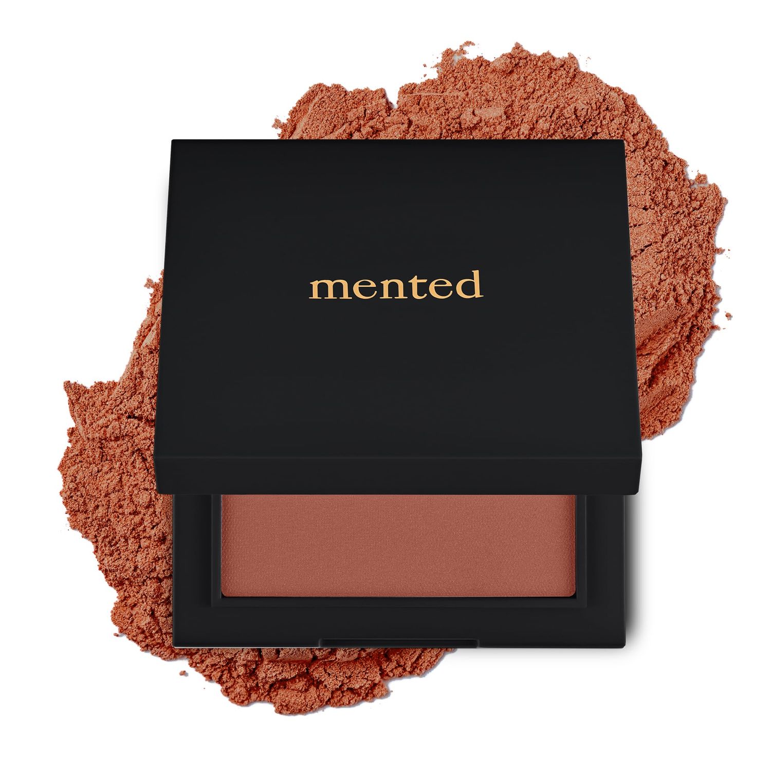 Mented Cosmetics Made in Italy, Cruelty Free Makeup, Vegan, Paraben Free, Shimmer Cheek Blush Palette for Face, Powder Face Blush for Women with Vitamin E, 0.2oz7g, Clay too Much