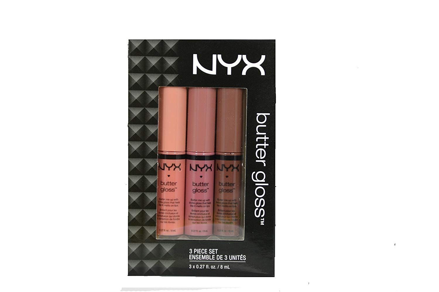 NYX Butter Lip Gloss Set 3 (Creme Brulee, Angel Food Cake and Ginger Snap)