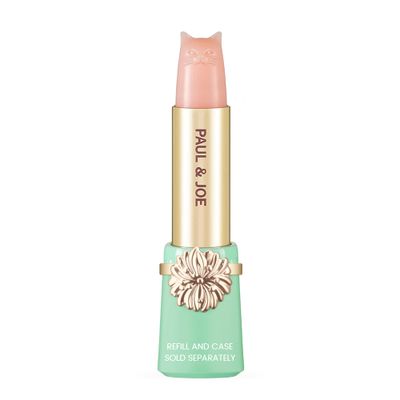 Paul &amp; Joe Treatment Lipstick Refill Only, Case Sold Separately, Cat-Shaped Light Pink Lipstick for Lip Care &amp; Repair, Lip Moisturizer with Collagen and Orange Honey, 401 Treatment Lipstick, 0.09 oz