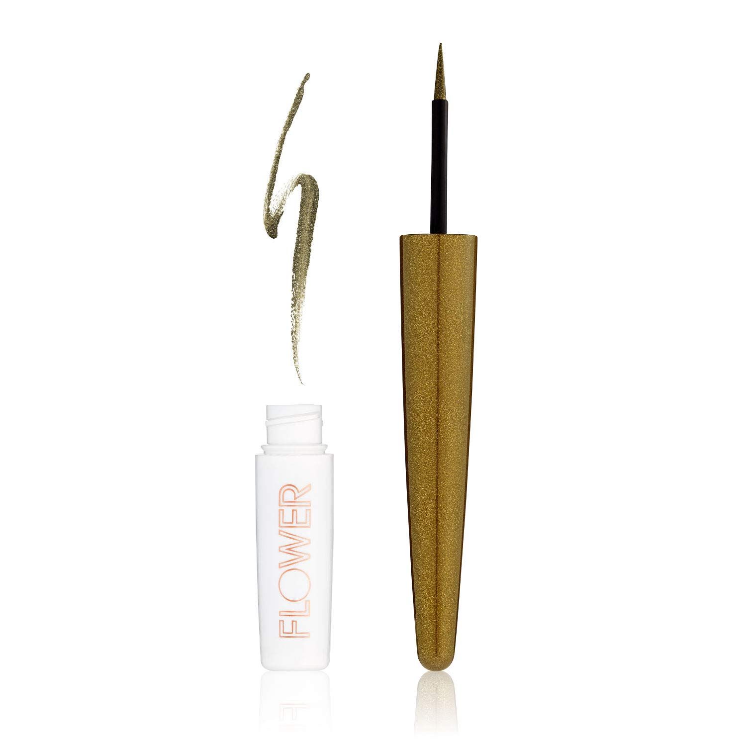 FLOWER BEAUTY Liquid Kajal Blendable Eyeliner | EYE Liner meets Eyeshadow | Rich, Intense Color | Straight Line or Smolder Blend | Jaded