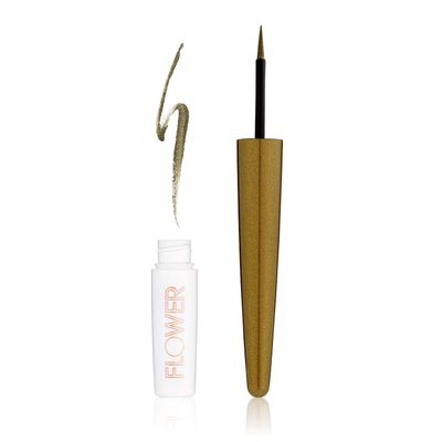 FLOWER BEAUTY Liquid Kajal Blendable Eyeliner | EYE Liner meets Eyeshadow | Rich, Intense Color | Straight Line or Smolder Blend | Jaded