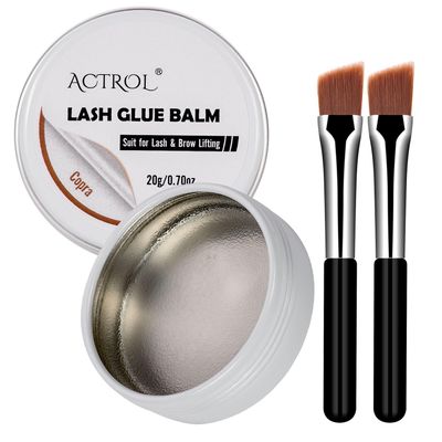 Lash Lift Glue Balm Eyelash Copra Lifting Perm Strong Hold Lash&amp;Brow Perm Glue Balm Brow Adhesive Powerful Sticky Brow Lamination 0.71Oz20G