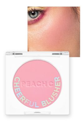 PEACH C Cheerful Blusher | Pure Pink Blush for Cheeks Powder Makeup | Korean Makeup Creamy Blush Powder | Fine Pigmented Blush | Powder Compact Make Up Blush 0.14 Oz. (01 Lycheeful)