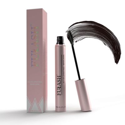 Fulash Waterproof Mascara, Accelerating Mascara, Lengthening Mascara, 3D Fibre Lash Mascara, Volumizing, Smudge-Proof, Vegan Formula Mascara Birthday Gift for Women, Black 6ml