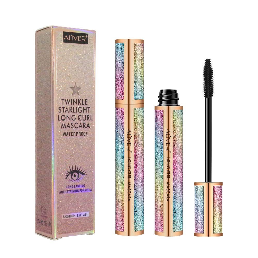 4D Silk Fiber Lash Mascara, Natural Smudge-proof &amp; Waterproof , Black Thickening Lengthening No Clumping, Fuller Lashes, Lasting All Day (1 Tube 4D)