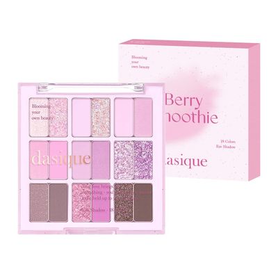 dasique Shadow Palette #18 Berry Smoothie 7g I 9 Blendable Shades in Smooth Matte and Shimmer Finishes with Gorgeous Pearls | Eye Makeup Palette | Cruelty Free | K-beauty