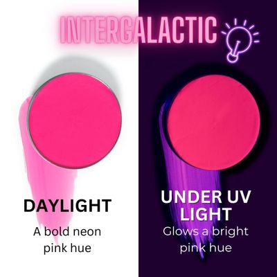 Mehron Makeup Paradise Makeup AQ Refill (.25 oz) (Intergalactic - Neon PinkCoral UV)