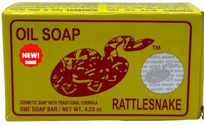 Jabon de aceite de vibora de cascabel (140g) jabon para la cara y todo el cuerpo- Ayuda a eliminar el acne y paoRattlesnake soap (4.93 (1)