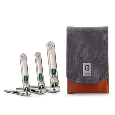 MR.GREEN 3 pcs Nail Clippers Set Stainless Steel Nail Clippers &amp; Slant EDG Toenail Clipper Cutter for Men and Women