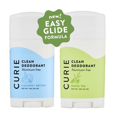 Curie Aluminum Free Deodorant - Coconut Nectar  White Tea Stick - Natural Deodorant, Paraben Free, Cruelty Free, Non-Toxic