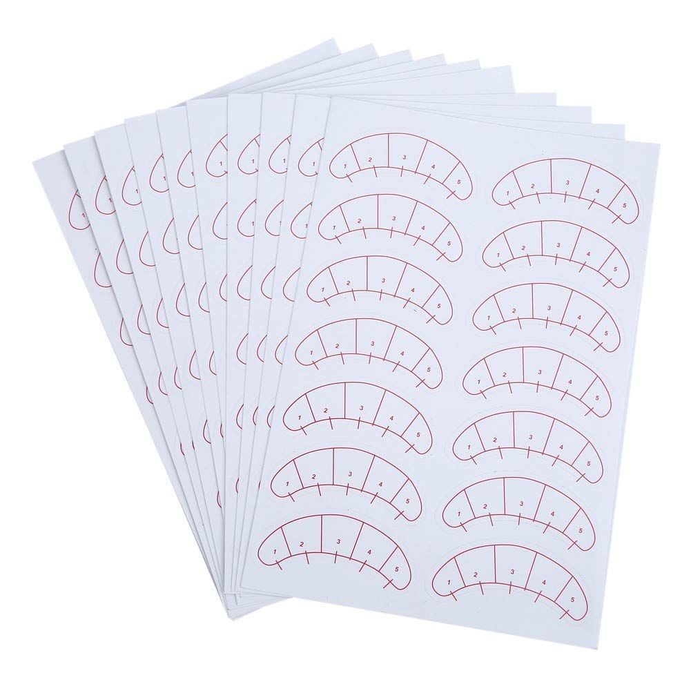 140PCS Under Eye Pads, Eyelash Extension Patches, Eyelash Pads Eyelashes Extension Adhesive Sticker Eye Lash Isolation Positioning Pads Patches Tool Self-Adhesive Paper Patches