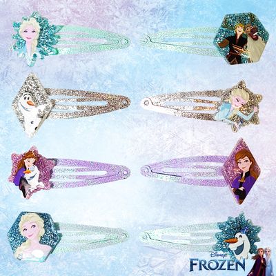 Disney Frozen Kids Hair Clips for Girls Snap Clips 8 Pack Multi Color Ages 3
