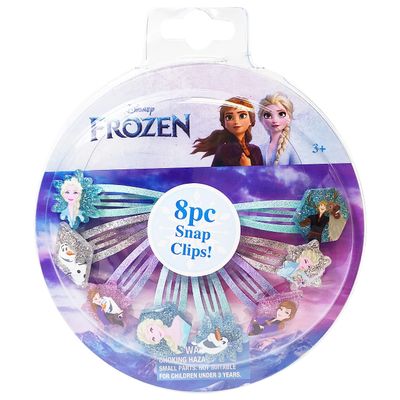 Disney Frozen Kids Hair Clips for Girls Snap Clips 8 Pack Multi Color Ages 3