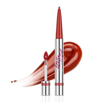 Unicos Dual-Side Lip Plumper Gloss, Fruit Flavored, Moisturizing, Non-Sticky, Vegan, Cruelty-Free, 0.09 oz (Watermelon Iced Tea, Regular)