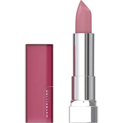 Maybelline Color Sensational Lipstick, Lip Makeup, Matte Finish, Hydrating Lipstick, Nude, Pink, Red, Plum Lip Color, Blushing Pout, 0.15 oz (Packaging May Vary)