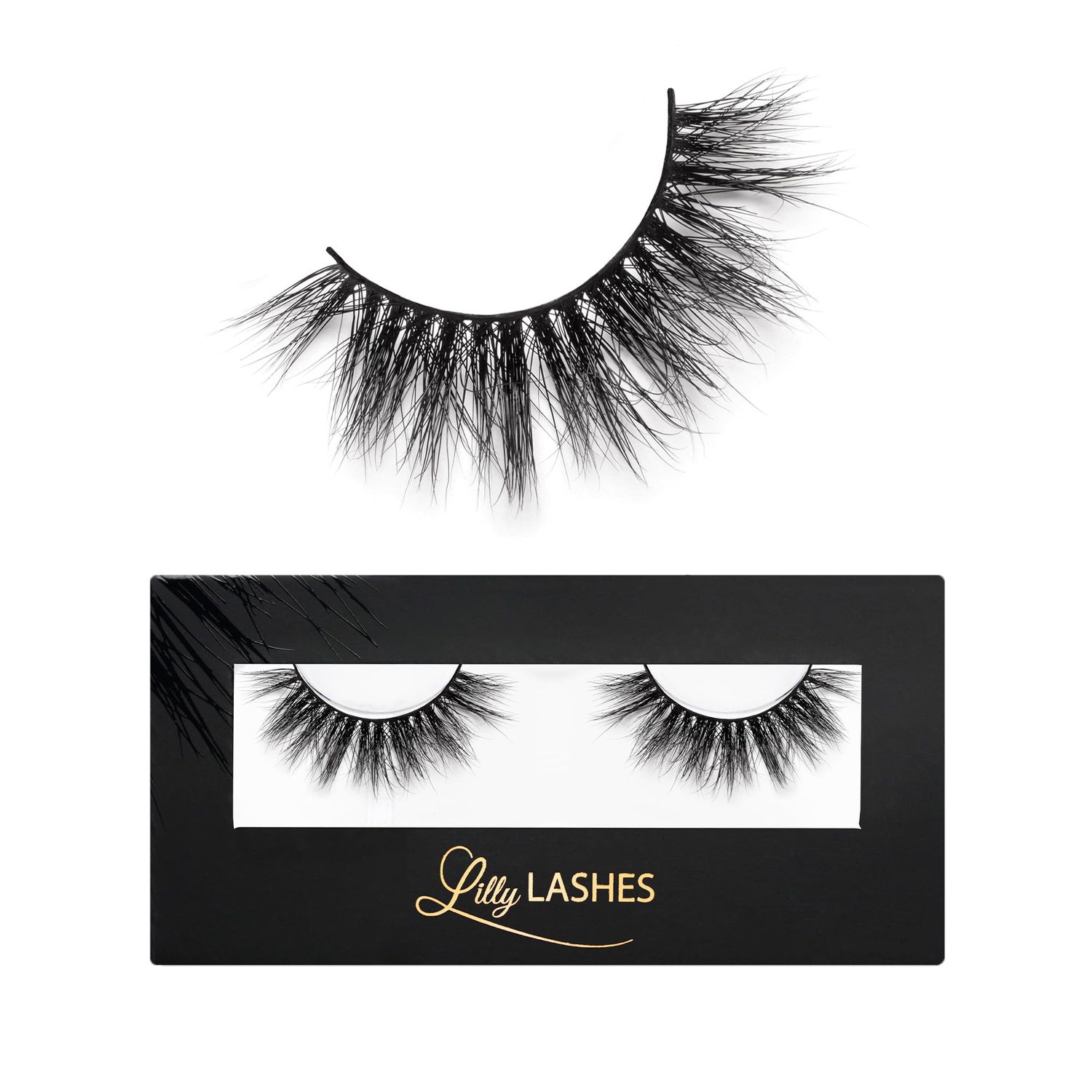 Lilly Lashes Hollywood - False Eyelashes - Fluttery, Full-Body Lash - 16mm length