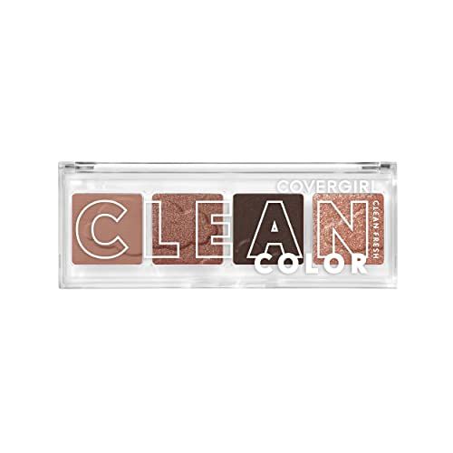 COVERGIRL Clean Fresh Clean Color Eyeshadow - Eyeshadow, Eyeshadow Palette, Shimmer Eyeshadow, Vegan Formula - Cool Berry, 4g (0.14 oz)