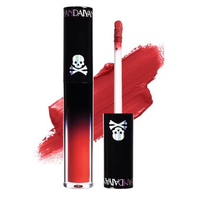 R.Y.M 4Pcs lip gloss colorful gothic style lipstick long lasting high pigment matte colored non stick liquid lipstick sets waterproof makeup for women (Color B, 2.6 Ounce (Pack of 4))
