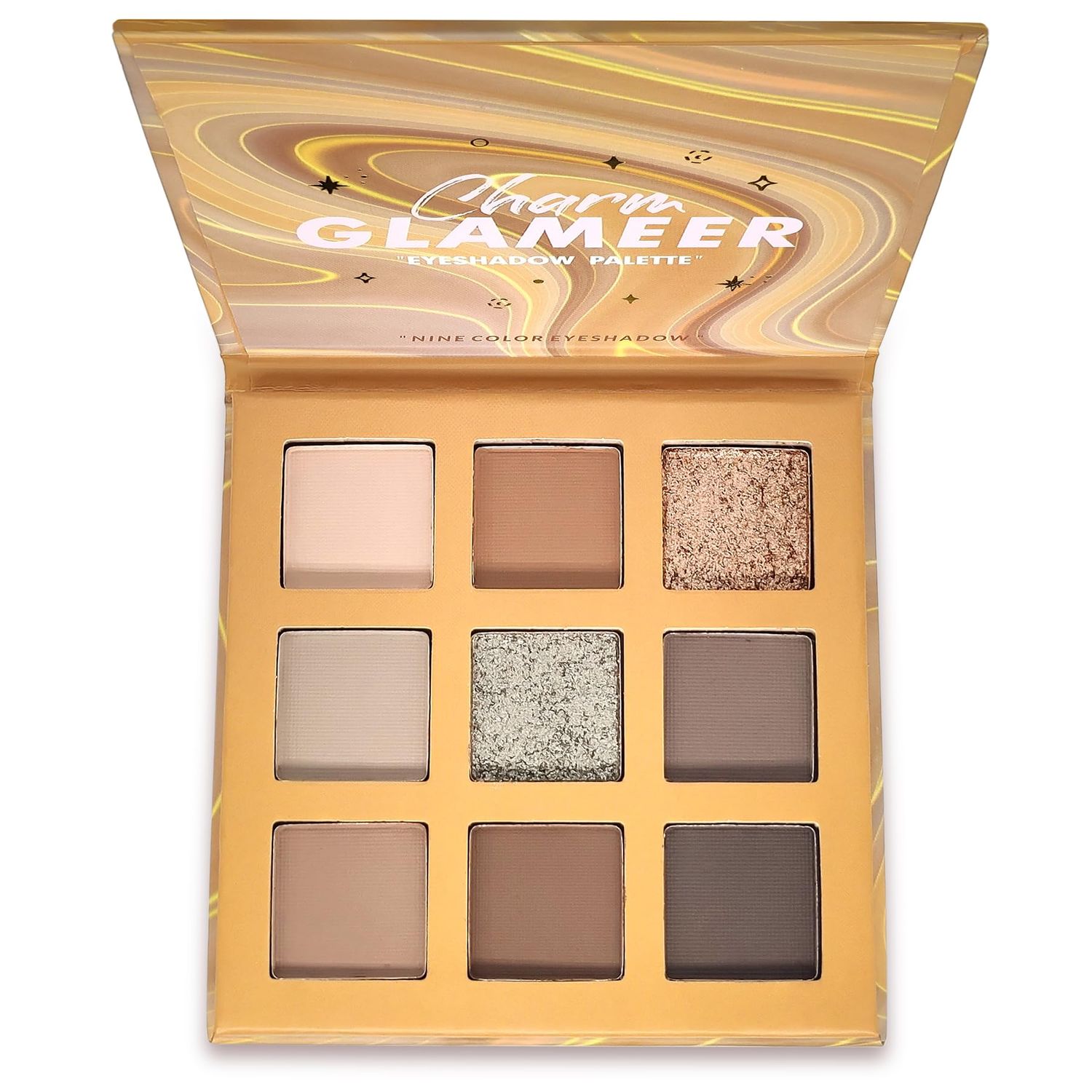 Eyeshadow, 9 Colors Eyeshadow Palette, Matte&amp;Glitter&amp;Shimmer Eyeshadow,for Eye Makeup Long Lasting Waterproof Eye Makeup Palette, Glitter Shimmer Professional Bright-Colored Eye Shadow(G005-1)