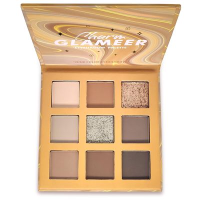 Eyeshadow, 9 Colors Eyeshadow Palette, Matte&amp;Glitter&amp;Shimmer Eyeshadow,for Eye Makeup Long Lasting Waterproof Eye Makeup Palette, Glitter Shimmer Professional Bright-Colored Eye Shadow(G005-1)