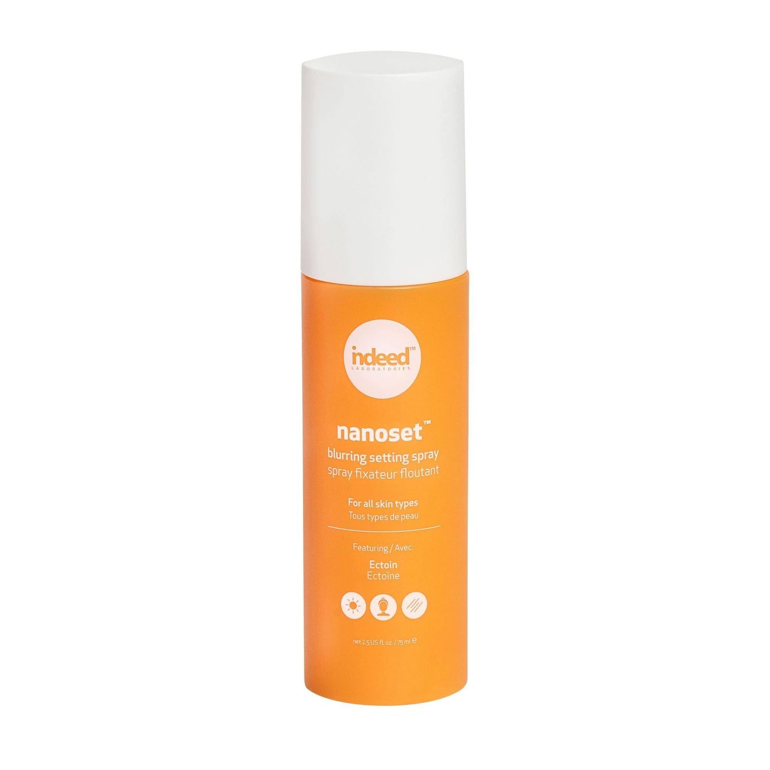 Indeed Labs Nanoset Blurring Setting Spray - Made With Ectoin - Lightweight, Long Lasting, Mattifying, Revitalizes, Controls Shine, Refreshes, Hydrates, All-Day Wear (Setting Spray)