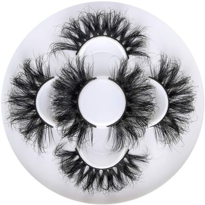 25mm 3D Mink Lashes Full Volume Mink Eyelashes Fluffy Volume Dramatic 25mm Mink Lashes Extension Cruelty-free Siberian Mink Strip Eyelashes (06 61 82 mix)