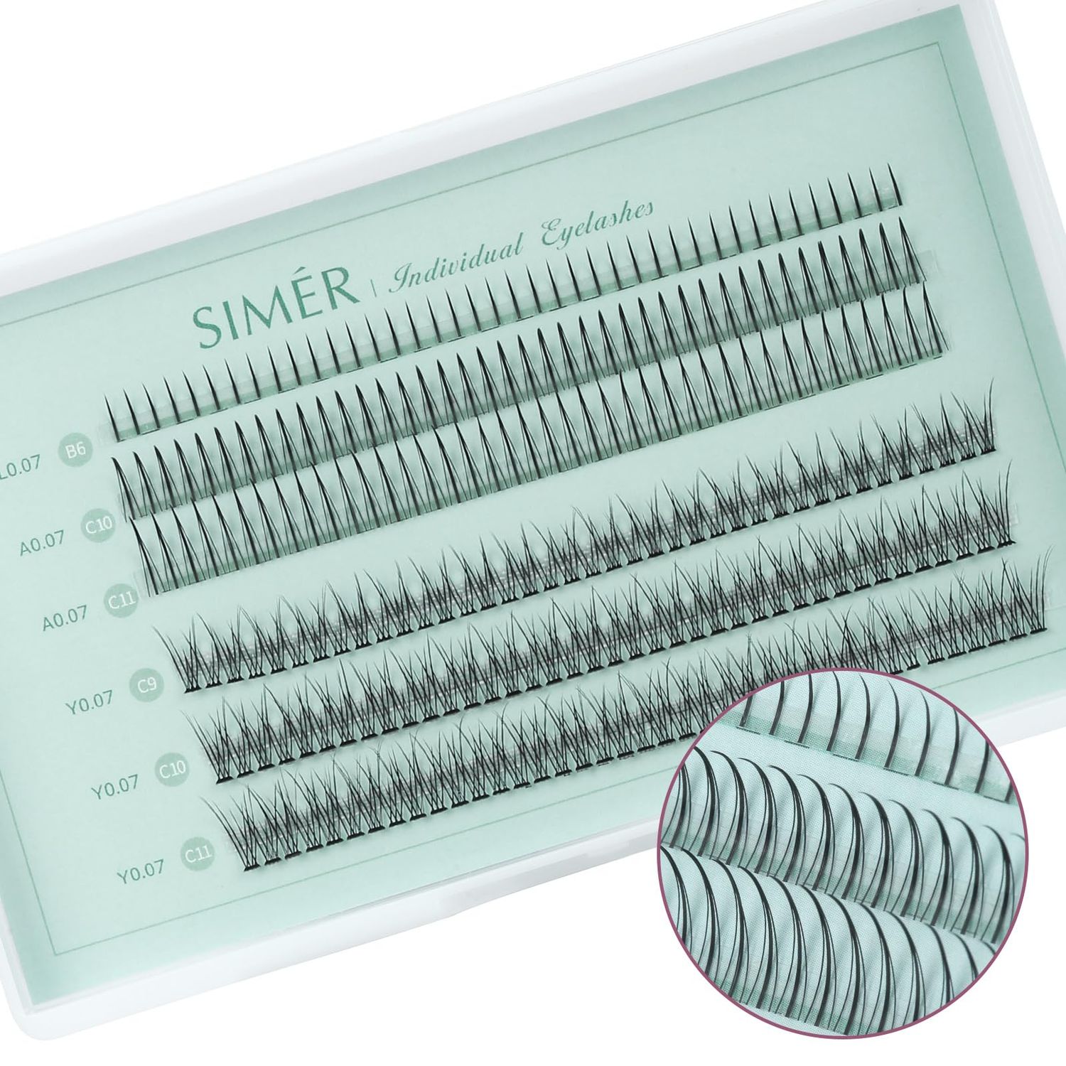 Individual Lashes 240 Clusters Eyelashes Extensions 3 Types Natural Fairy Manga Lashes 6-11mm Mixed Lashes Clusters DIY at Home (A Type &amp; Fishtail &amp; Bottom Lashes)