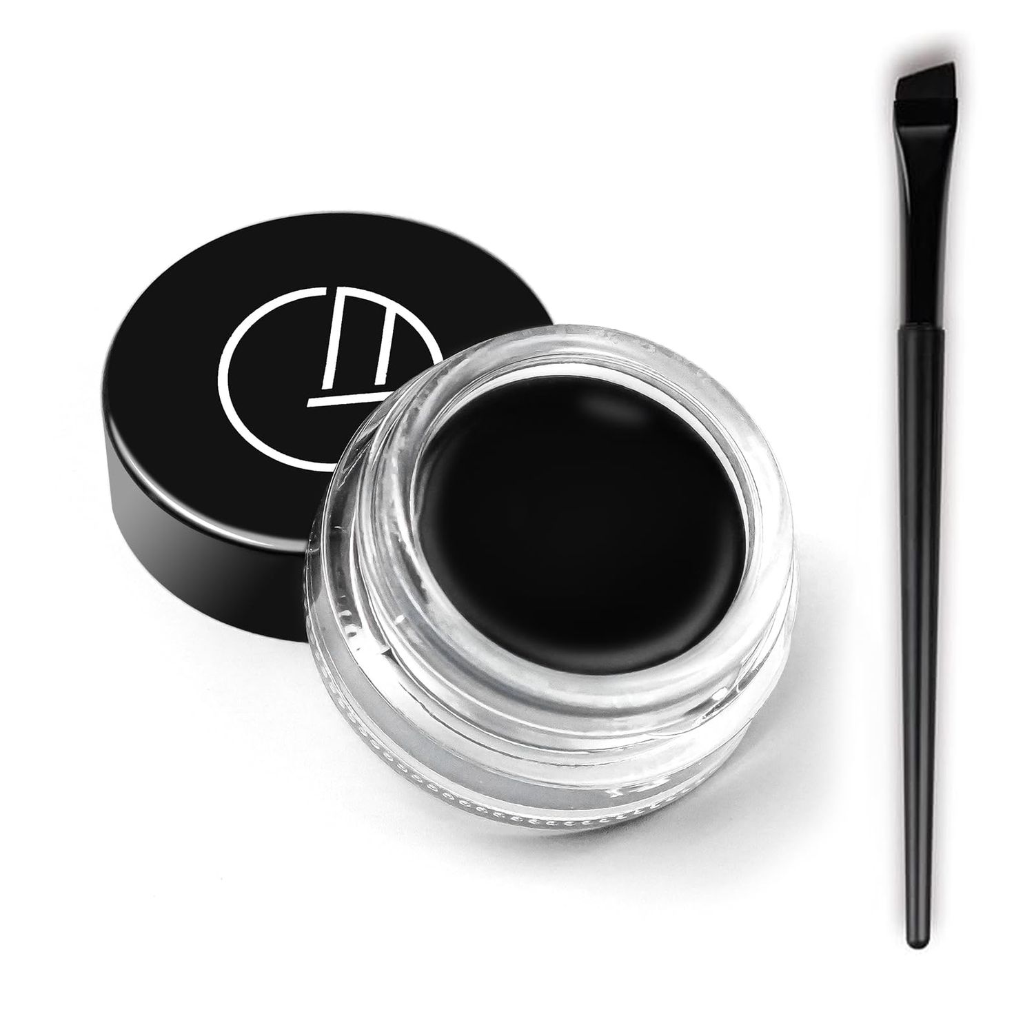 GOOD MOTHER Eyeliner Gel Set,Long Lasting Waterproof Gel Eyeliner With 5.51 IN Long Eyeliner Brush,High-Intensity Pigments Smudge-Proof Eye Liner Makeup Creamy Eyeliner Gel 5G-Black