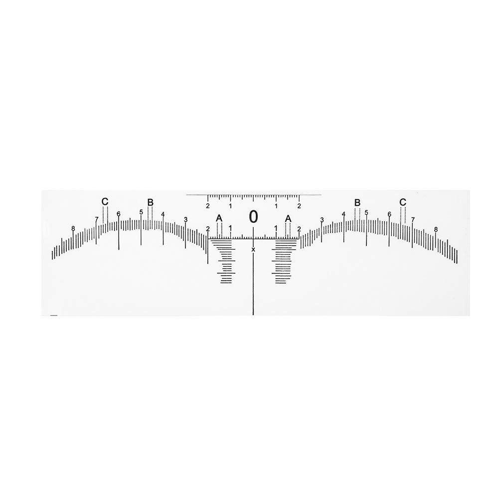 50pcs Eyebrow Ruler Sticker, Disposable Adhesive Brow Mapping Ruler Eyebrow Measuring Tool for Microblading, Brow Extensions, Permanent Makeup