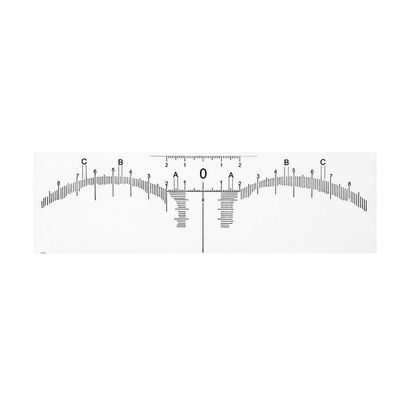50pcs Eyebrow Ruler Sticker, Disposable Adhesive Brow Mapping Ruler Eyebrow Measuring Tool for Microblading, Brow Extensions, Permanent Makeup